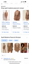Load image into Gallery viewer, Spell &#39;Madame Peacock&#39; Romper
