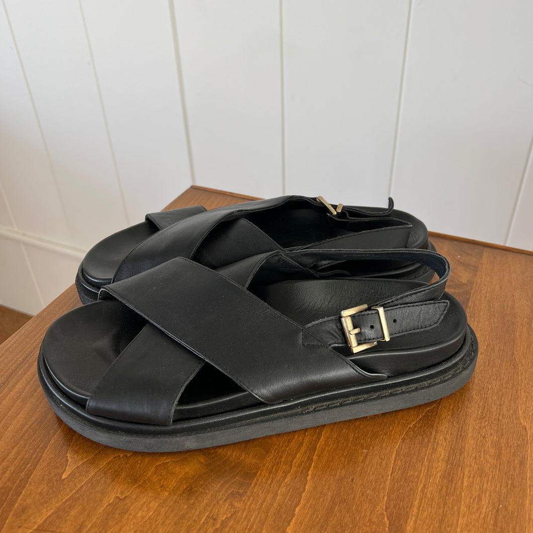 'Alohas' Leather Slingback Sandals