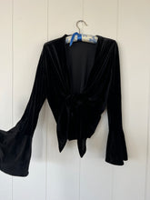 Load image into Gallery viewer, *SAMPLE* - Black Velvet Tie Top

