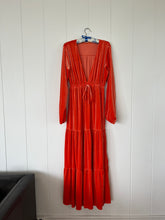 Load image into Gallery viewer, *SAMPLE* Orange Rhiannon Velvet Maxi Dress
