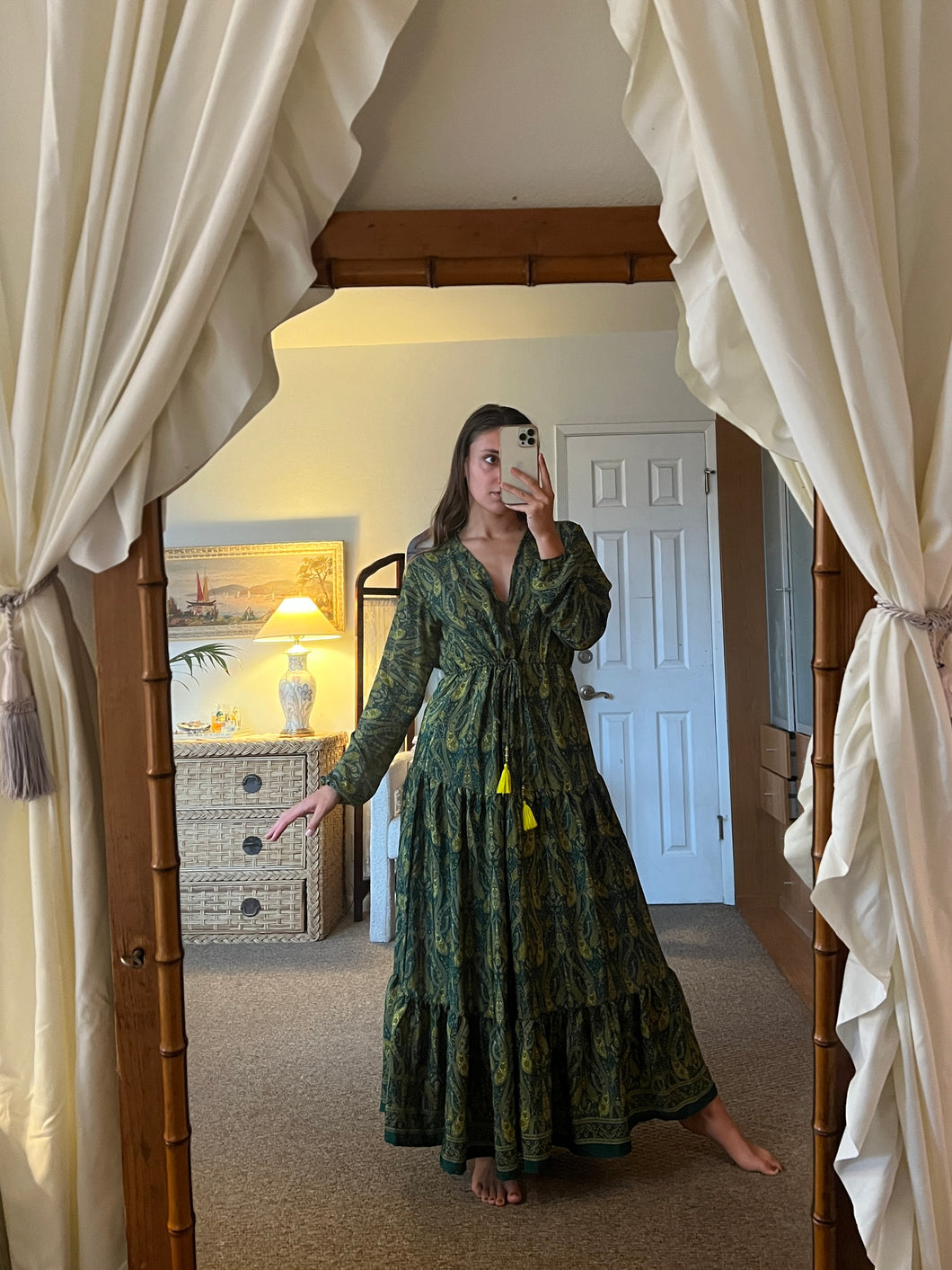 *SAMPLE* Green Rhiannon Dress