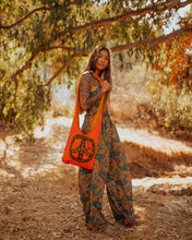 Load image into Gallery viewer, Pumpkin Peace Sign Tote
